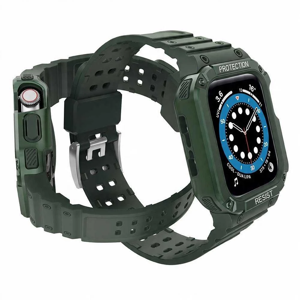 Išmaniojo laikrodžio Apple SE/7 silikoninis Hurtel dirželis, Žalios spalvos,38/40/41 mm