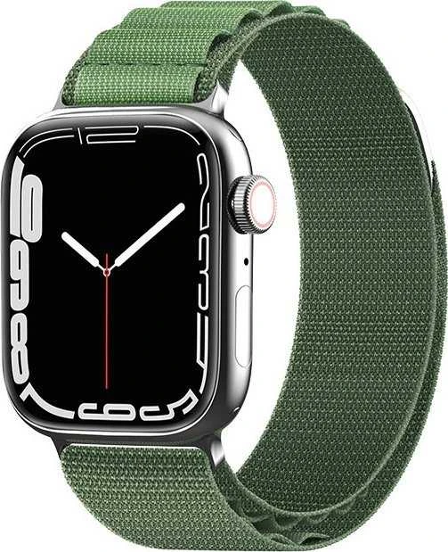 Hurtel Dirželis ze stalową sprzączką Alpine do Apple Watch 38 / 40 / 41 mm žalia