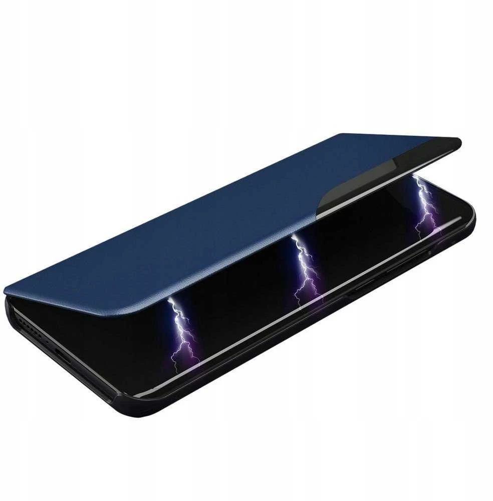 Hurtel Eco Leather View dėklas skirtas Samsung Galaxy A22 4G, mėlynas