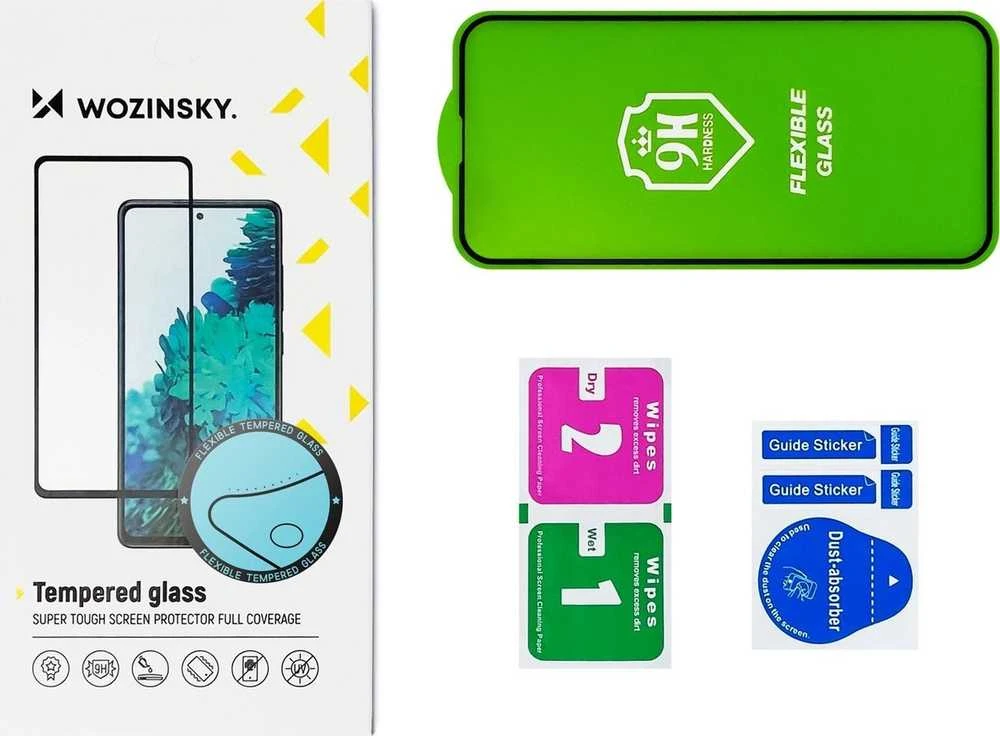 Hurtel Full Cover Flexi Nano Glass plėvelė Apsauginis stiklas with Moto G60s Frame