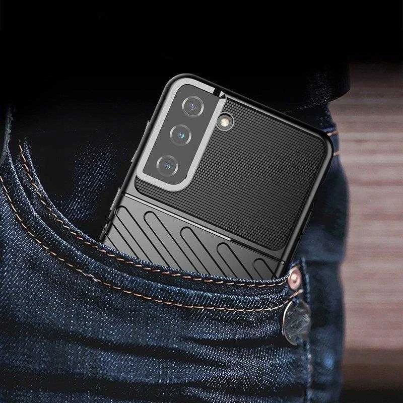 Hurtel Thunder dėklas skirtas Samsung Galaxy S22 + (S22 Plus), mėlynas