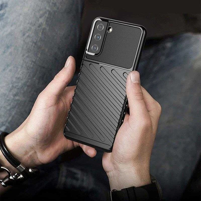 Hurtel Thunder dėklas skirtas Samsung Galaxy S22 + (S22 Plus), mėlynas