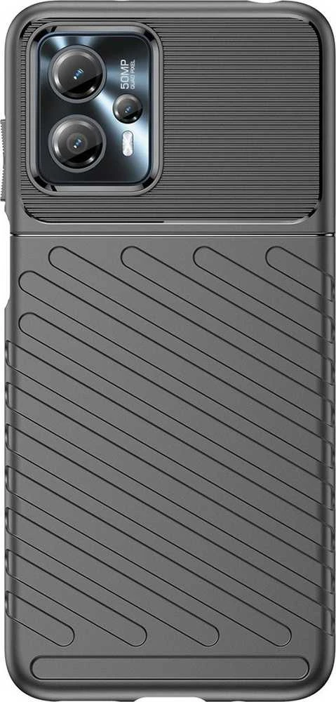 Hurtel Thunder Motorola Moto G13 silikoninis armor dėklas telefonui juodos spalvos