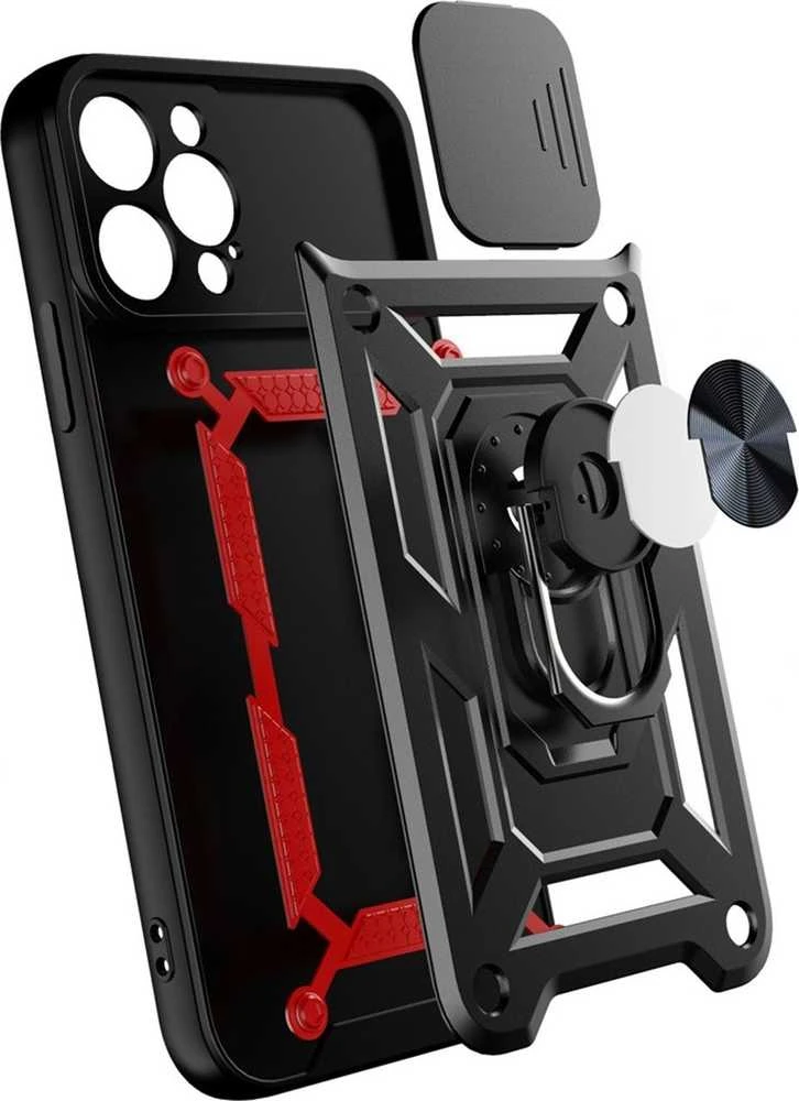 Hurtel Hybrid Armor Camshield dėklas skirtas iPhone 13 Pro Max, mėlynas