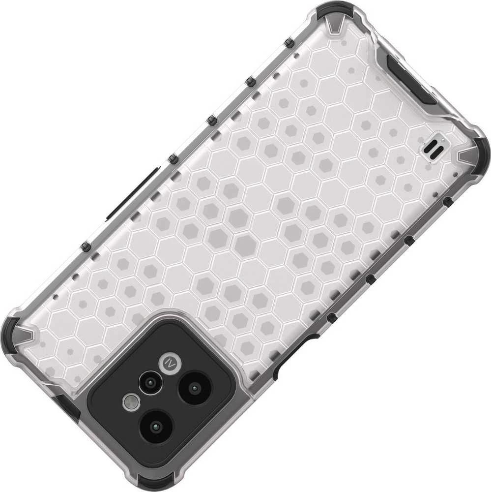 Hurtel Honeycomb dėklas skirtas Realme C31, skaidrus