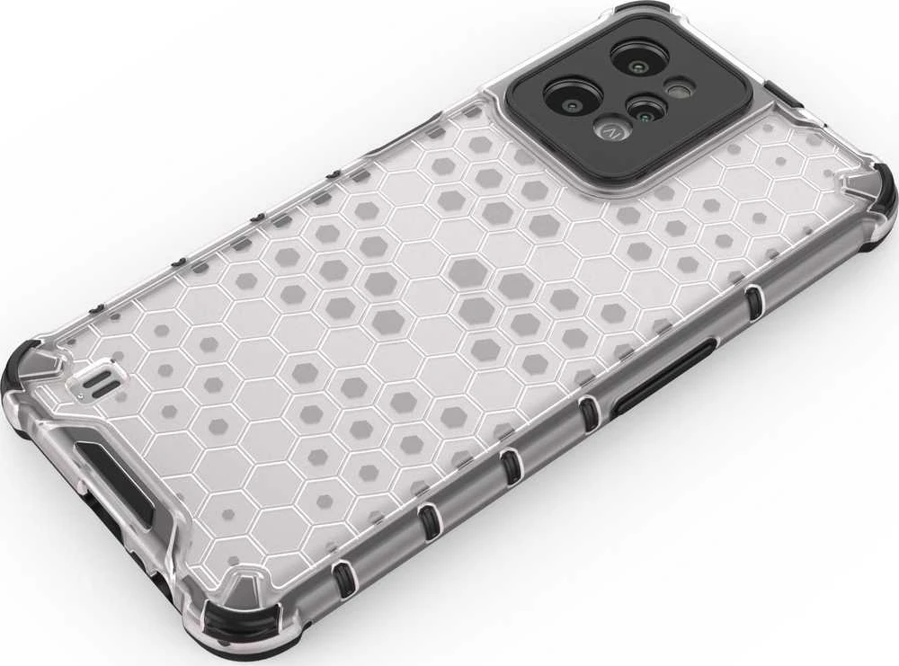 Hurtel Honeycomb dėklas skirtas Realme C31, skaidrus