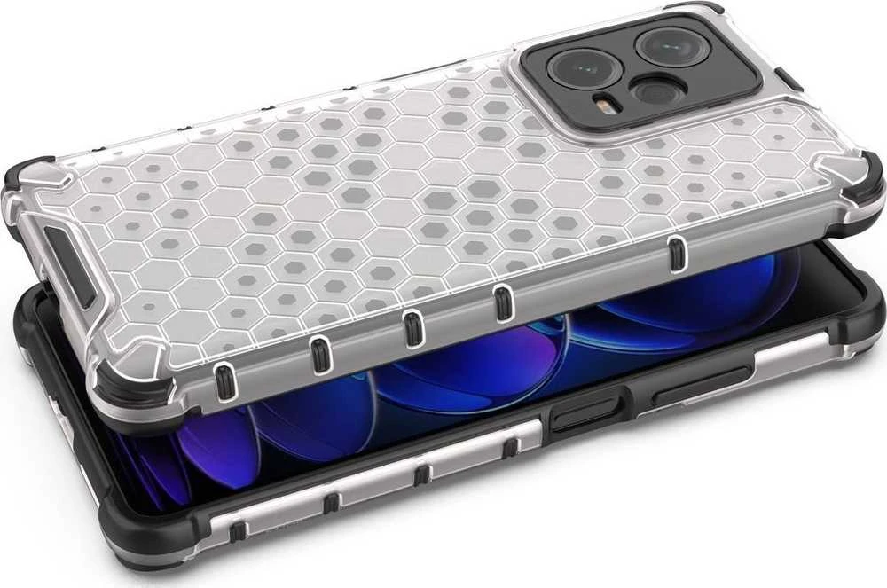 Hurtel Dėklas šarvuotas hibridinis dėklas Xiaomi Redmi Note 12 Pro+ Honeycomb juoda