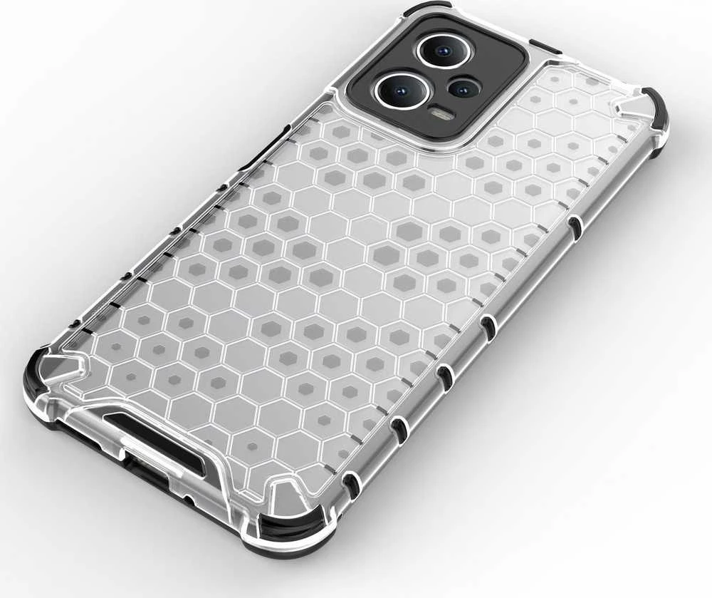 Hurtel Honeycomb Xiaomi Redmi Note 12 5G / Poco X5 5G armored hybrid dėklas telefonui juodos spalvos