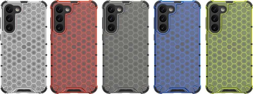 Hurtel Honeycomb dėklas skirtas Samsung Galaxy S23 +, skaidrus