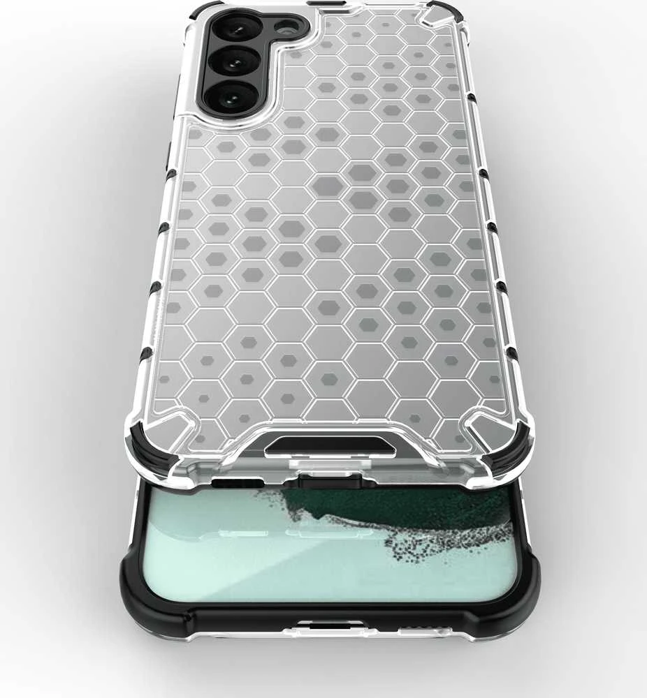 Hurtel Honeycomb dėklas skirtas Samsung Galaxy S23 +, skaidrus