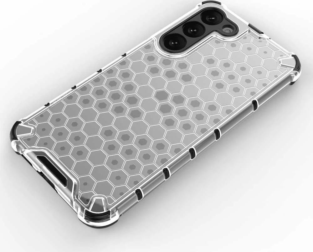 Hurtel Honeycomb dėklas skirtas Samsung Galaxy S23 +, skaidrus