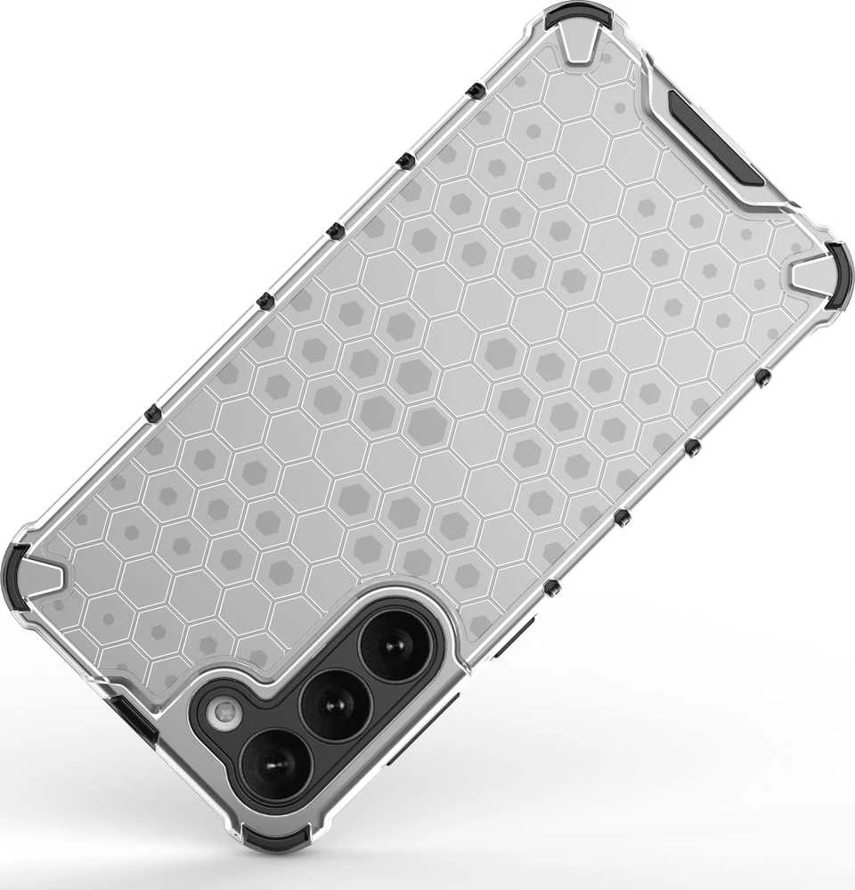 Hurtel Honeycomb dėklas skirtas Samsung Galaxy S23 +, skaidrus
