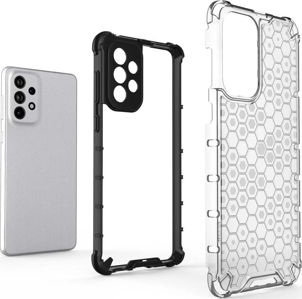Hurtel Honeycomb dėklas skirtas Samsung Galaxy A73, mėlynas