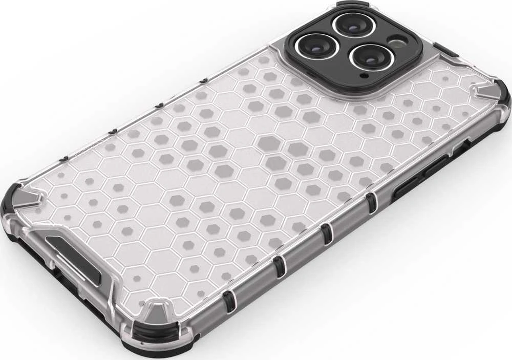 Hurtel Honeycomb dėklas skirtas iPhone 14 Pro, skaidrus