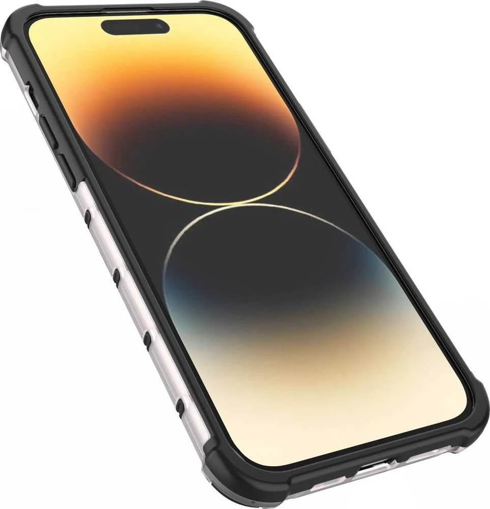 Hurtel Honeycomb dėklas skirtas iPhone 14 Pro, skaidrus