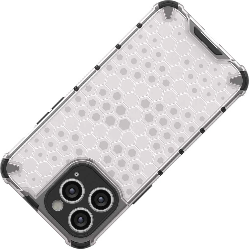 Hurtel Honeycomb dėklas skirtas iPhone 14 Pro, skaidrus