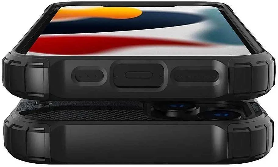 Hurtel Hibrid dėklas skirtas iPhone 13 Pro, sidabrinis