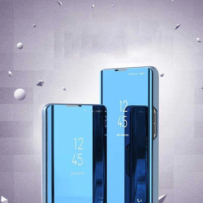 Clear View Realme C33 atverčiamas dėklas telefonui juodos spalvos