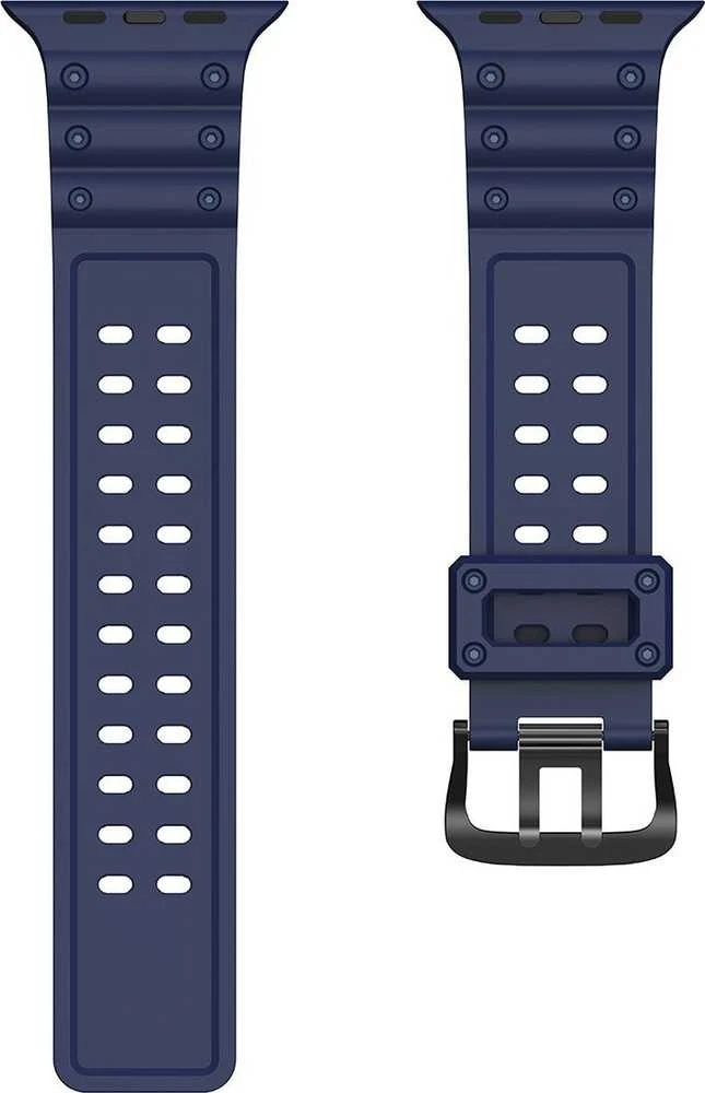 Hurtel Apyrankė Triple Protection Apple Watch SE apyrankė, 9, 8, 7, 6, 5, 4, 3, 2, 1 (41, 40, 38 mm) mėlynos spalvos