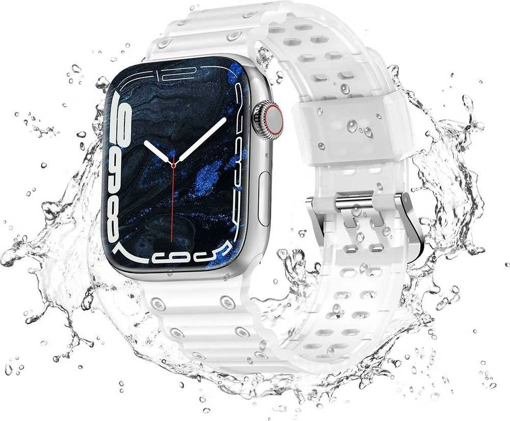 Hurtel Apyrankė Triple Protection Apple Watch SE, 9, 8, 7, 6, 5, 4, 3, 2, 1 (41, 40, 38 mm) skaidri
