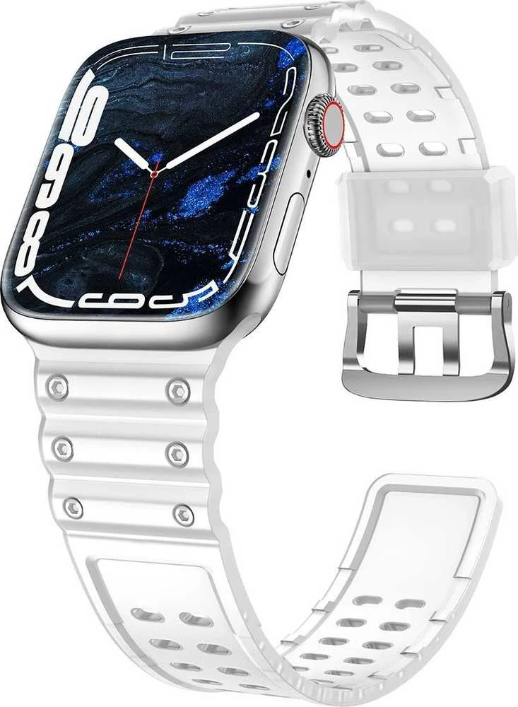 Hurtel Apyrankė Triple Protection Apple Watch SE, 9, 8, 7, 6, 5, 4, 3, 2, 1 (41, 40, 38 mm) skaidri