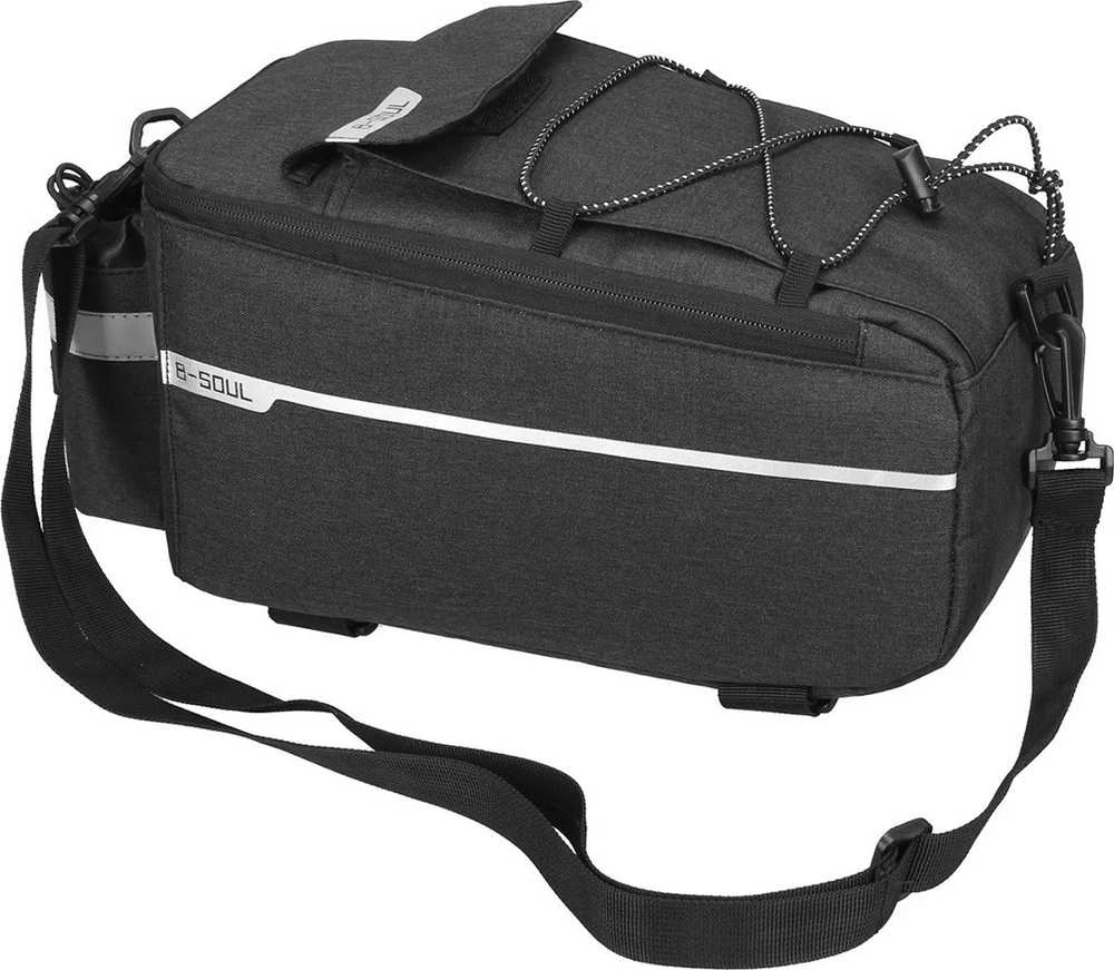 Hurtel WYA26Y0S Thermal Bike Pannier Bag with Shoulder Strap – juodos spalvos