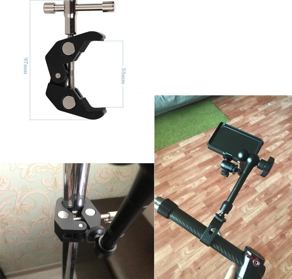 Hurtel Gnybtų laikiklis fotoaparatui, fotoaparatui, mikrofonui
