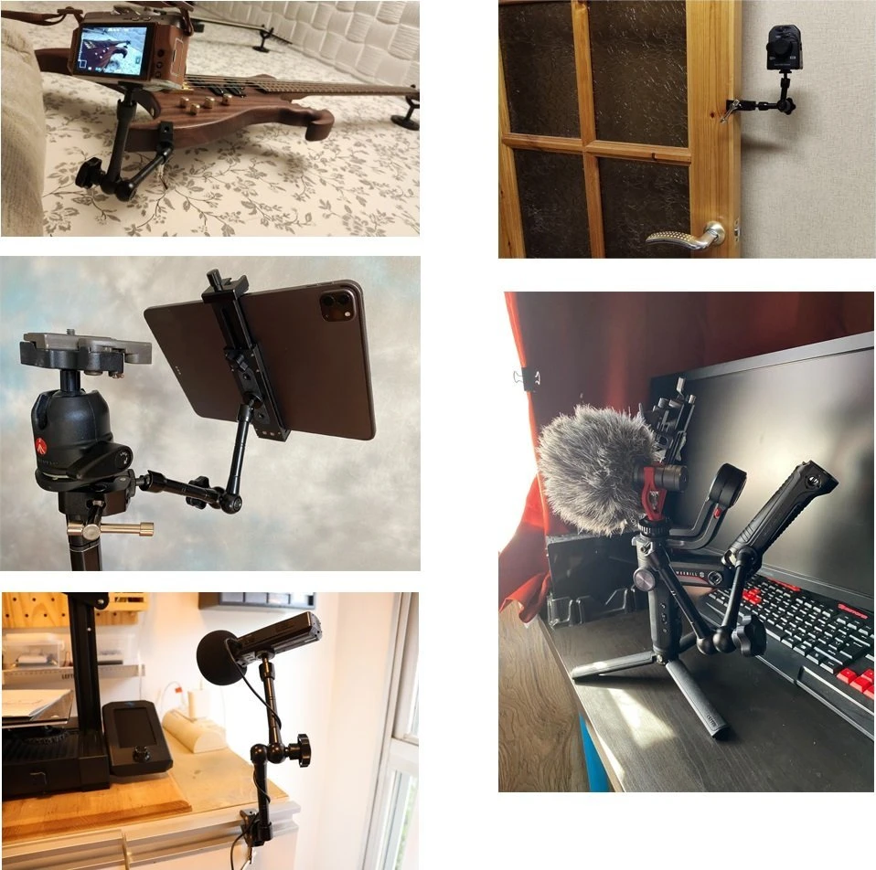 Hurtel Gnybtų laikiklis fotoaparatui, fotoaparatui, mikrofonui