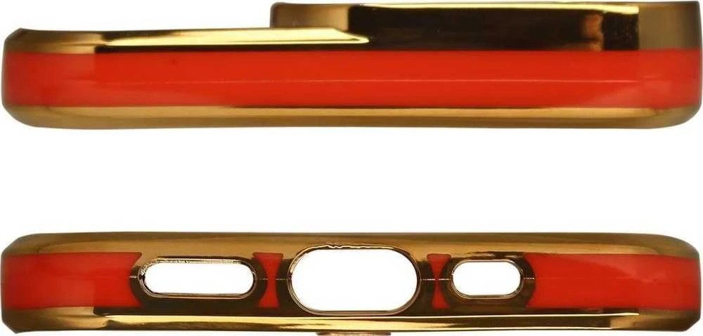Hurtel Fashion dėklas skirtas Apple iPhone 12 Pro Max, auksinis/raudonas
