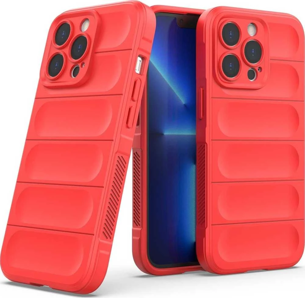 Hurtel Magic Shield dėklas skirtas iPhone 13 Pro Max, raudonas