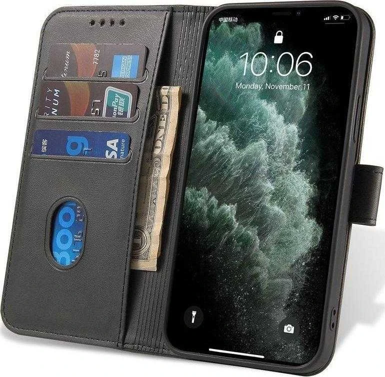Hurtel atverčiamas dėklas skirtas Honor Magic3 Pro, juodas