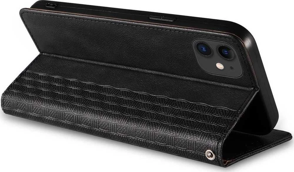Hurtel Magnet Strap dėklas su dirželiu skirtas iPhone 12, juodas