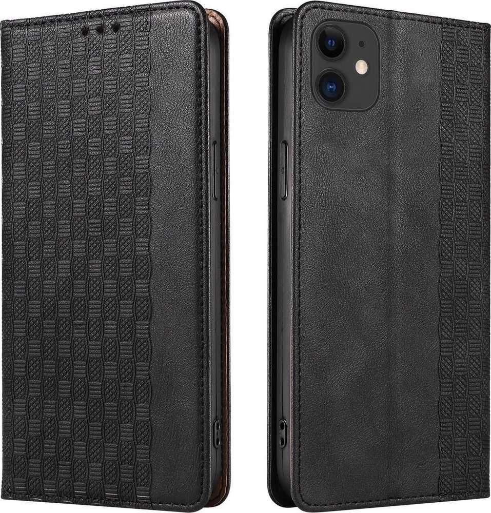 Hurtel Magnet Strap dėklas su dirželiu skirtas iPhone 12, juodas