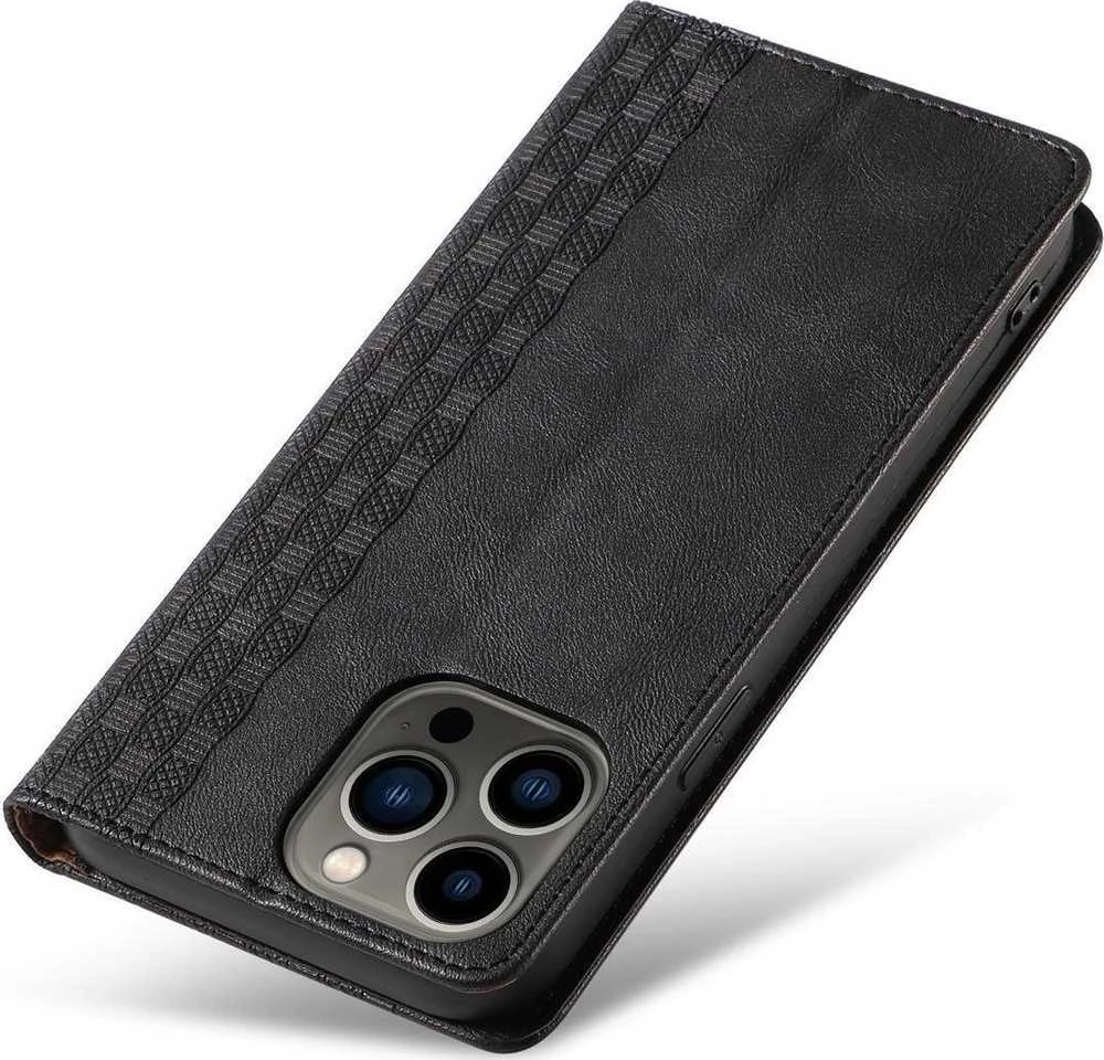 Hurtel Magnet Strap dėklas su dirželiu skirtas iPhone 12 Pro Max, juodas