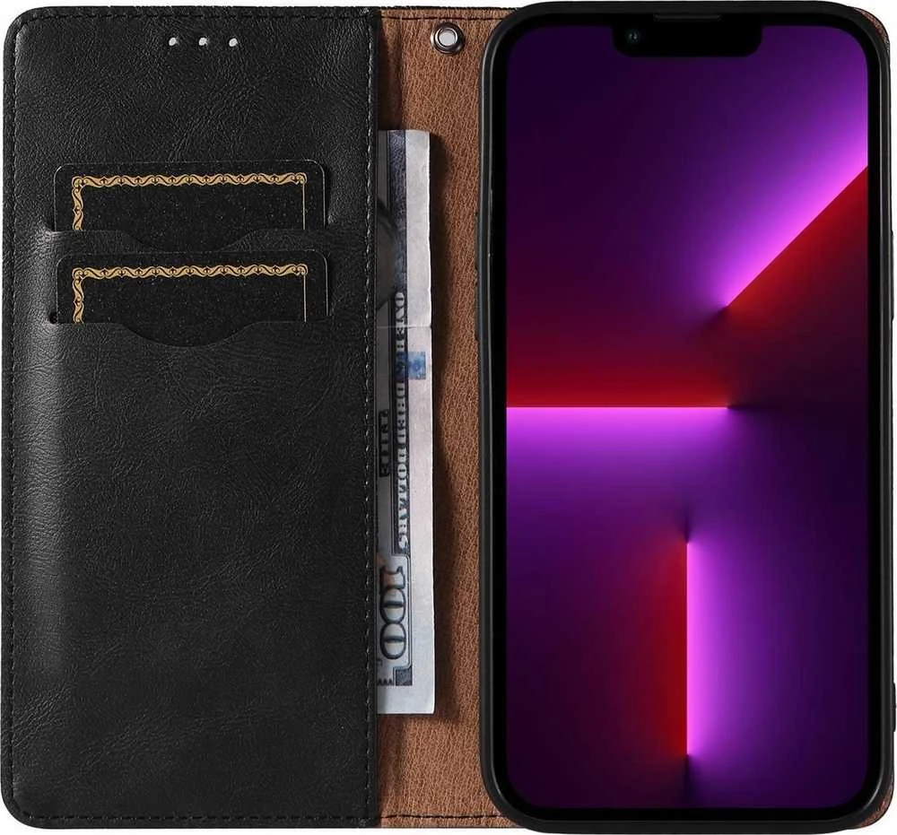 Hurtel Magnet Strap dėklas su dirželiu skirtas iPhone 12 Pro Max, juodas