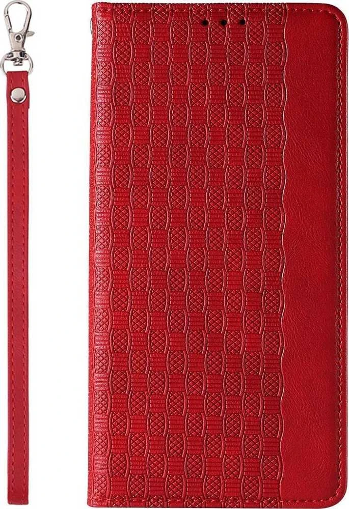 Hurtel Magnet Strap dėklas su dirželiu skirtas Samsung Galaxy S23+, raudonas