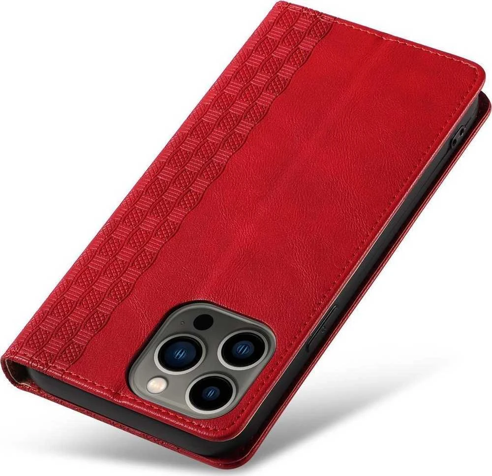Hurtel Magnet Strap dėklas su dirželiu skirtas Samsung Galaxy S23+, raudonas