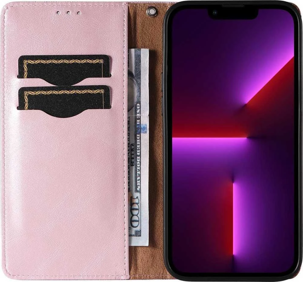 Hurtel Magnet Strap dėklas su dirželiu skirtas Samsung Galaxy S23+, rožinis