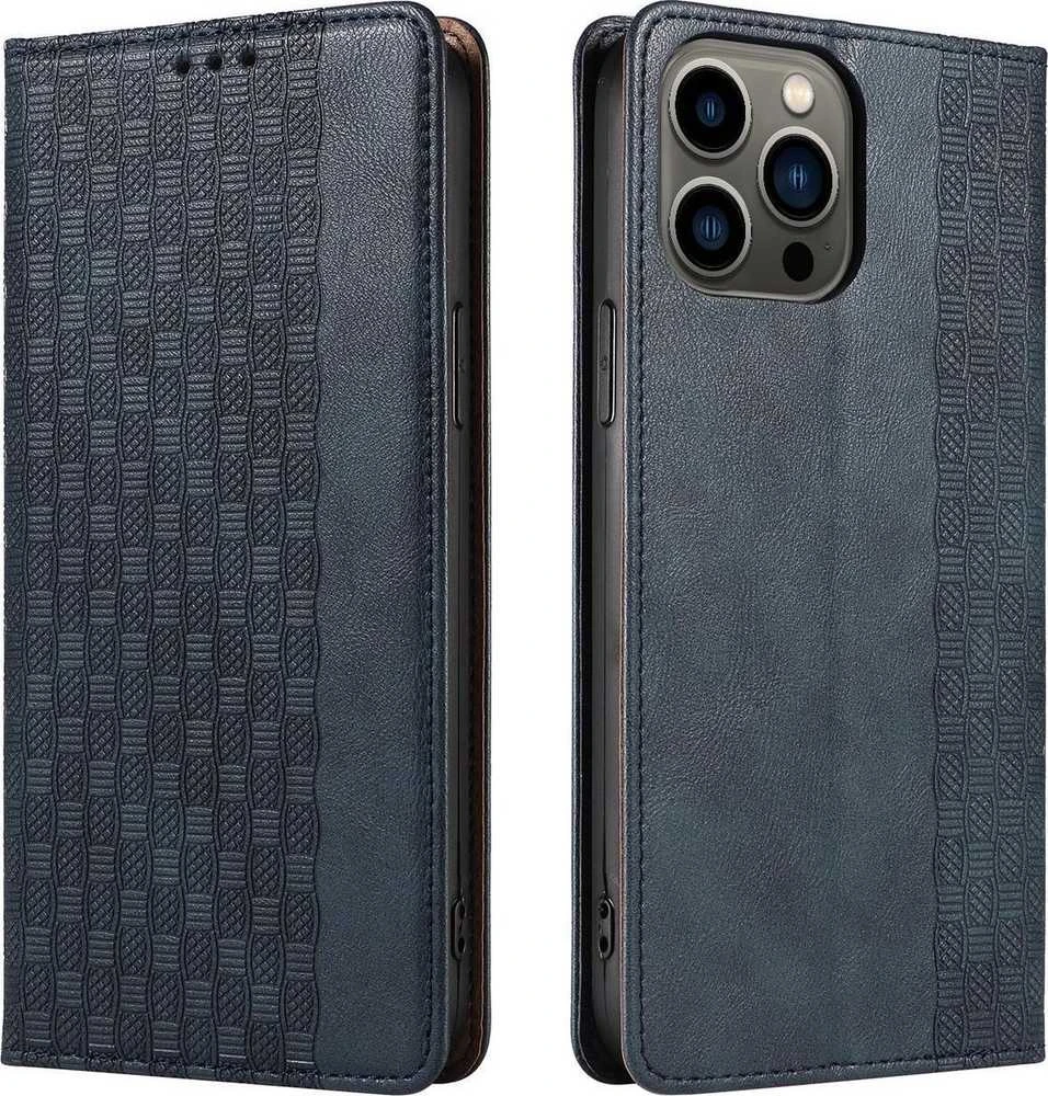 Hurtel Magnet Strap dėklas su dirželiu skirtas Samsung Galaxy S23, mėlynas