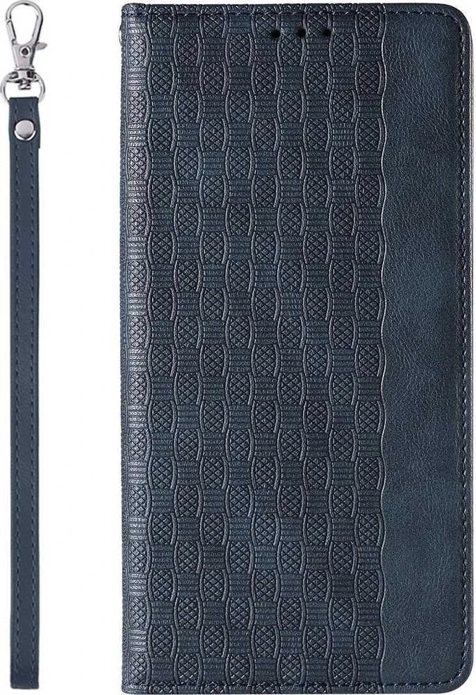 Hurtel Magnet Strap dėklas su dirželiu skirtas Samsung Galaxy S23+, mėlynas