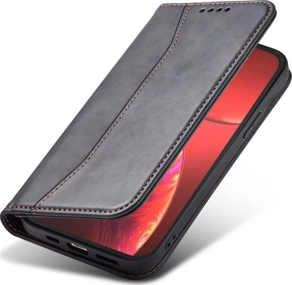Hurtel Magnet Fancy dėklas, skirtas iPhone 13 Pro Max, juodas