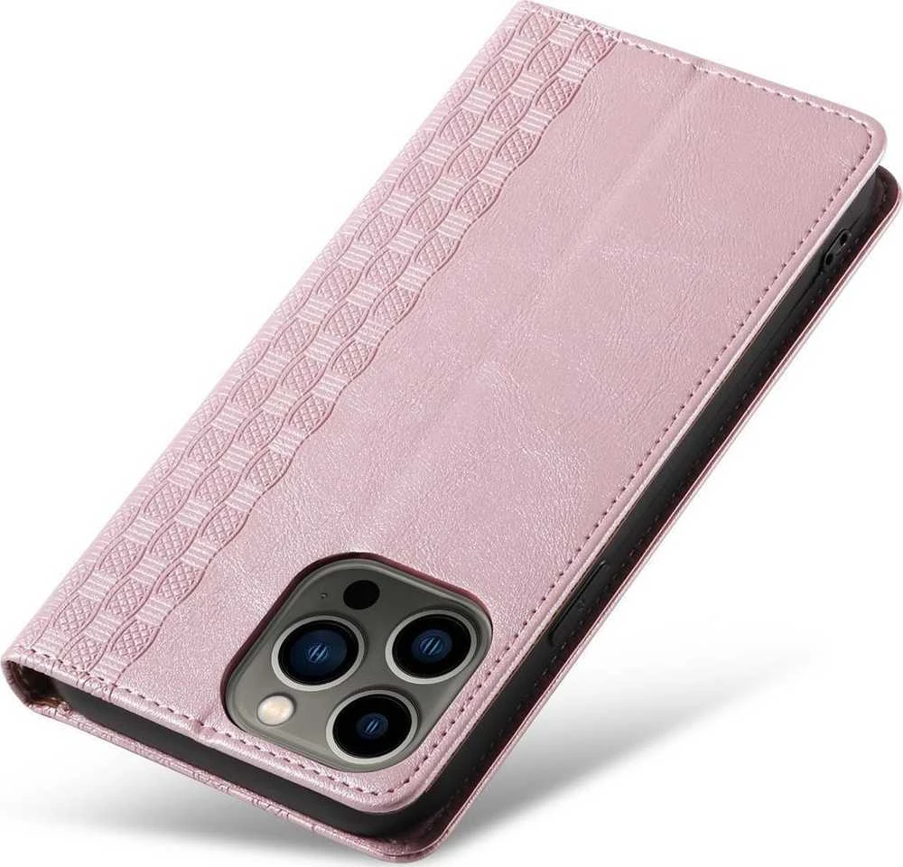 Hurtel Magnet Strap dėklas su dirželiu skirtas iPhone 14 Pro, rožinis