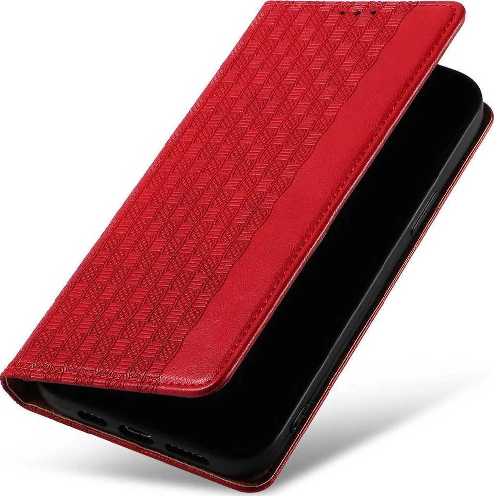 Hurtel Magnet Strap dėklas su dirželiu skirtas iPhone 14 Pro Max, raudonas