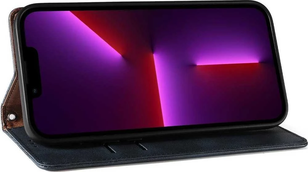 Hurtel Magnet Strap dėklas su dirželiu skirtas iPhone 14 Plus, mėlynas