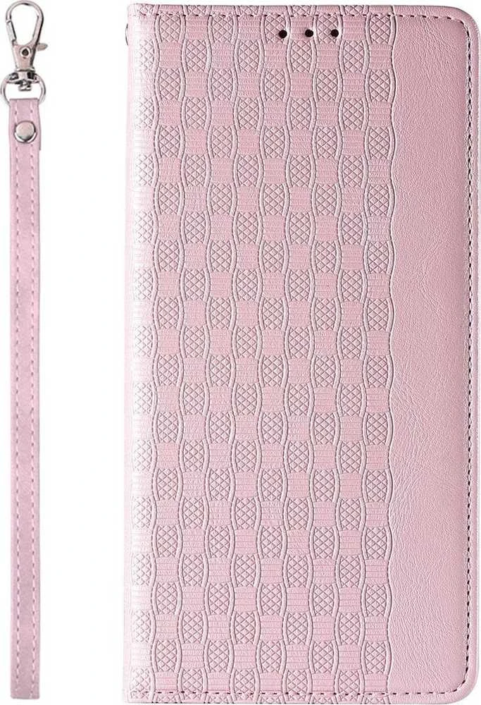 Hurtel Magnet Strap dėklas su dirželiu skirtas iPhone 14 Plus, rožinis