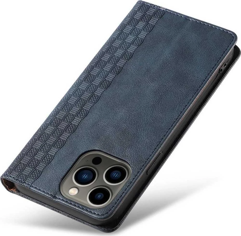 Hurtel Magnet Strap dėklas su dirželiu skirtas iPhone 14 Plus, mėlynas