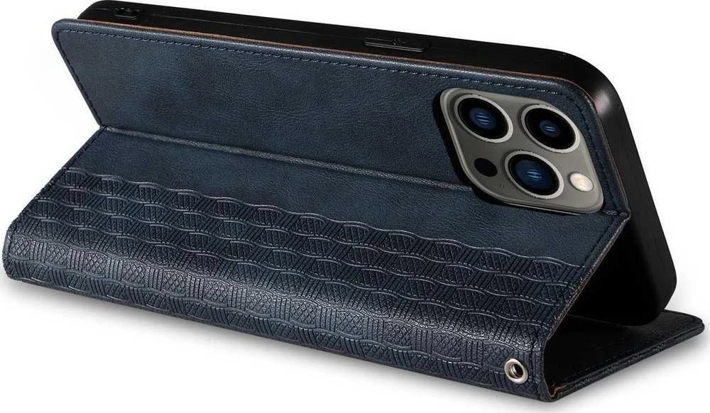 Hurtel Magnet Strap dėklas su dirželiu skirtas iPhone 14 Pro Max, mėlynas