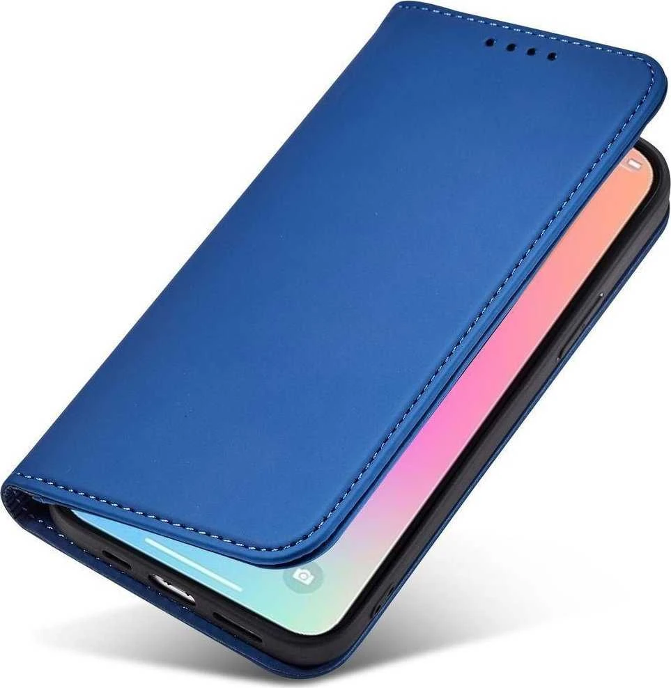 Hurtel Magnet Card dėklas skirtas iPhone 13 Pro Max, mėlynas