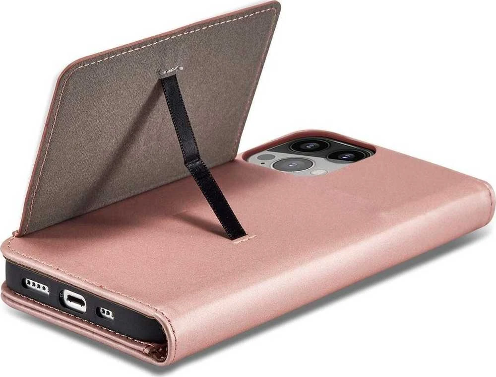 Hurtel Magnet atverčiamas dėklas skirtas iPhone 14 Pro, rožinis