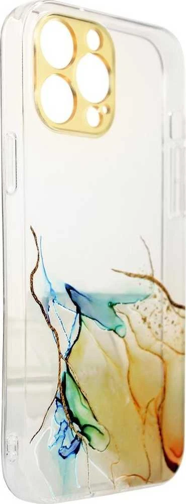 Hurtel Marble dėklas skirtas iPhone 12 Pro, oranžinis